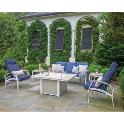 Telescope Casual Belle Isle Fire Pit Patio Set - TC-BELLEISLE-SET04