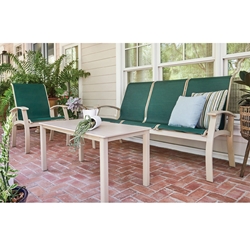 Telescope Casual Belle Isle Sling Sofa and Lounge Chair Patio Set - TC-BELLESLING-SET9