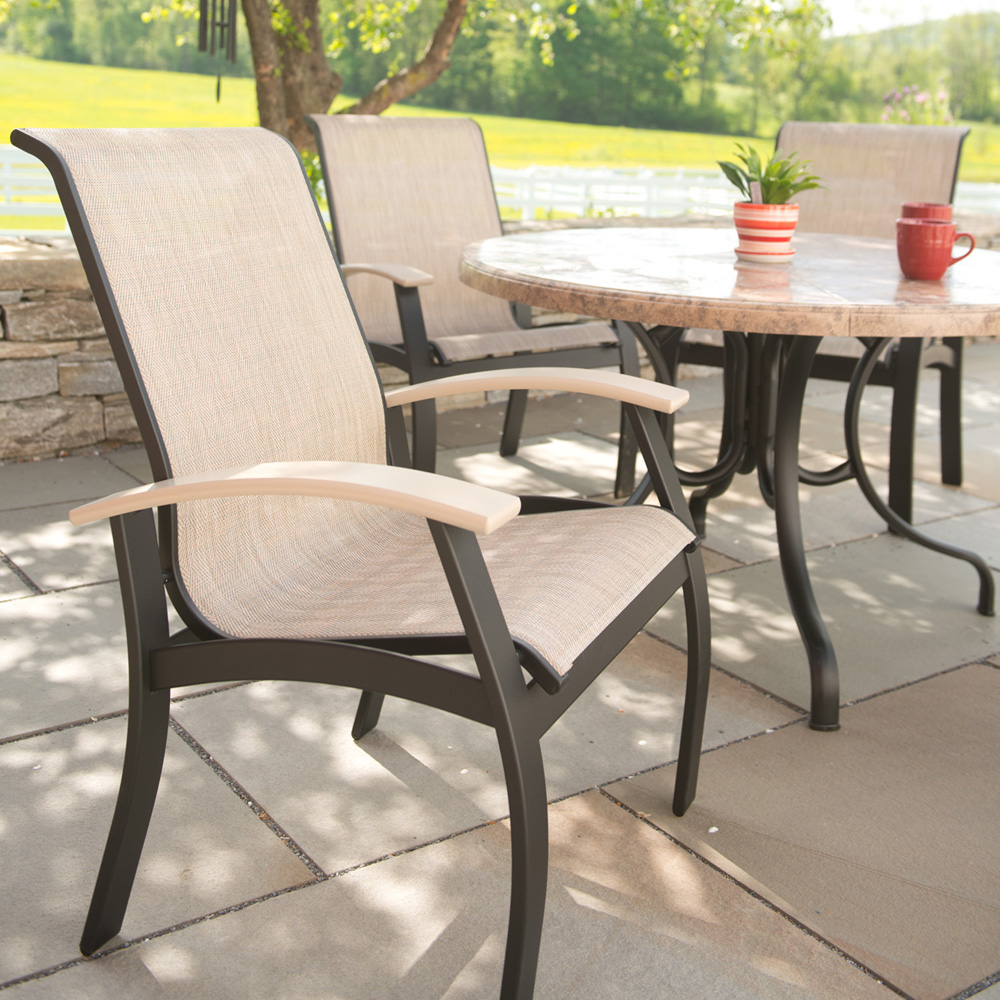 Belle Isle Sling Dining Arm Chair - L070