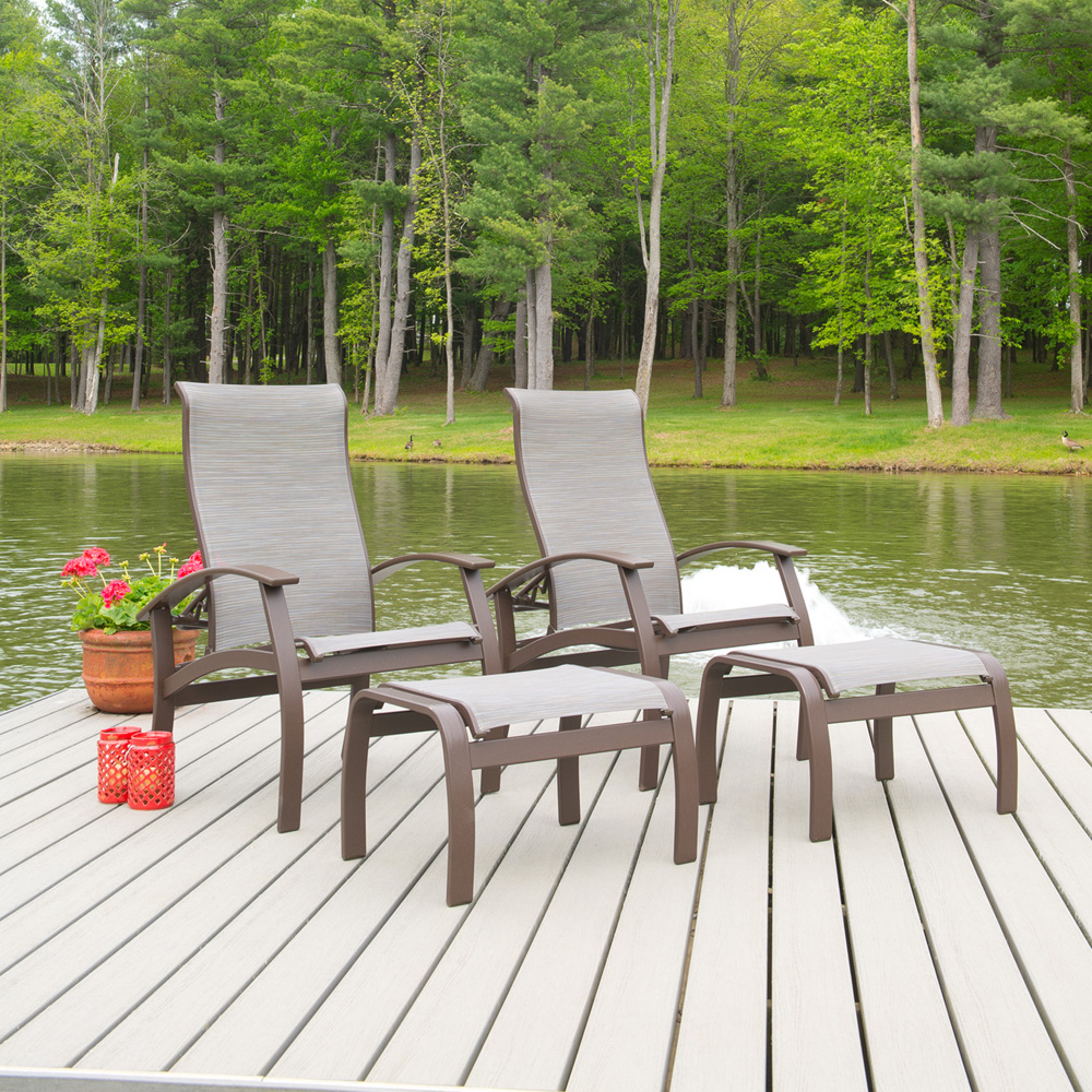 Telescope Casual Belle Isle Sling Reclining Chair Set - TC-BELLESLING-SET2