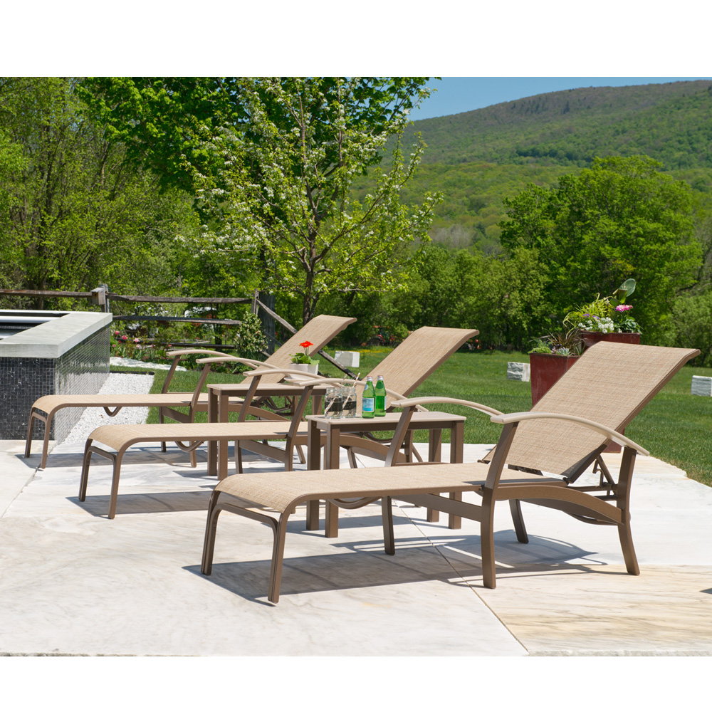 Telescope Casual Belle Isle Sling Chaise Lounge Set - TC-BELLESLING-SET3