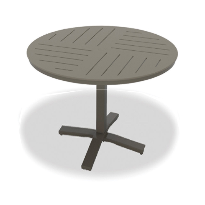 Telescope Casual MGP Dash 48" Round Balcony Height Table with Pedestal Base - 36.5"H - TM80D-3X20