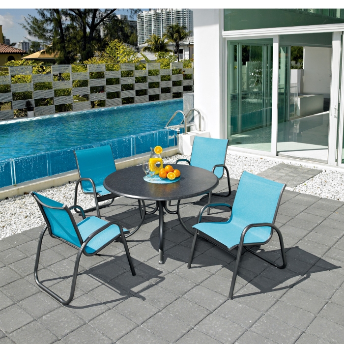 Telescope Casual Gardenella Sling Outdoor Dining Set