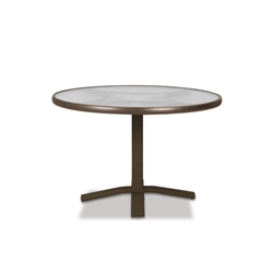 Telescope Casual Glass Top 30" Round Dining Table with Pedestal Base - 5980-TOP-2X20