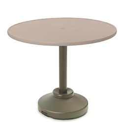 Telescope Casual 42" Round Hammered MGP Balcony Table with Weighted Pedestal Base - T900-3P20