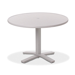 Telescope Casual Hammered MGP 48" Round Dining Table with Pedestal Base - 28.5"H - T970-2X20