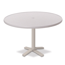 Telescope Casual Hammered MGP 48" Round Balcony Height Table with Pedestal Base - 36.5"H - T970-3X20