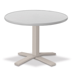 Telescope Casual Hammered MGP 30" Round Dining Table with Pedestal Base - 28.5"H - T980-2X20