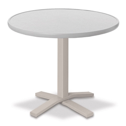 Telescope Casual Hammered MGP 30" Round Bar Height Table with Pedestal Base - 40.5"H - T980-4X20