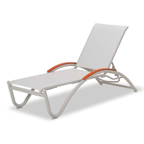 Telescope Casual Helios Contract Sling Lay Flat Stacking Chaise - 70C0