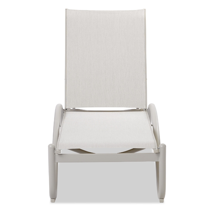 Helios Aluminum Chaise from front