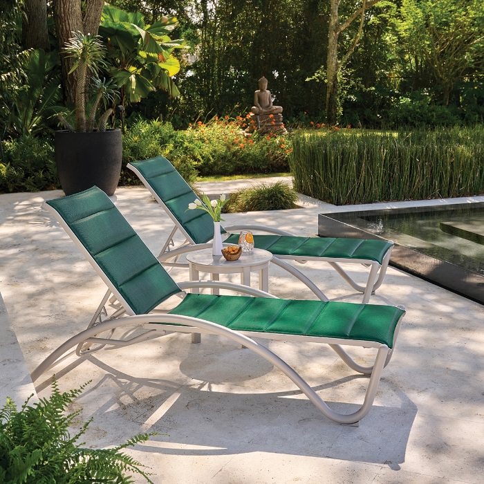 Telescope Aluminum Chaise Set