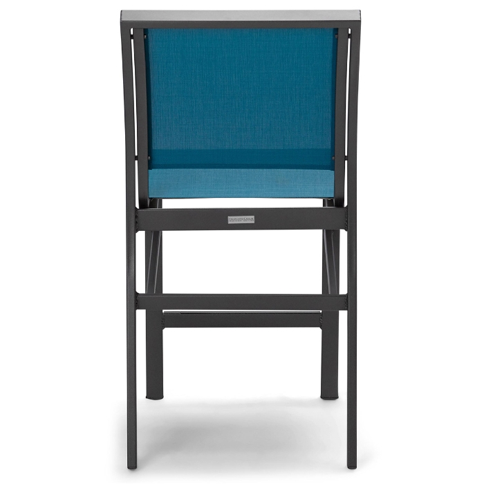 Kendall Sling Stacking Armless Balcony Chairs back