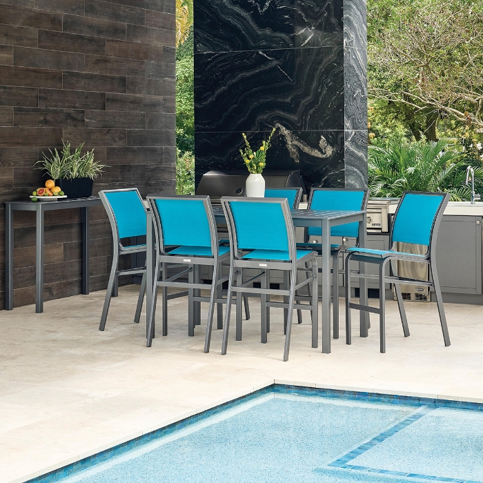 Kendall Sling Stacking Armless Bar Chair - 9K70