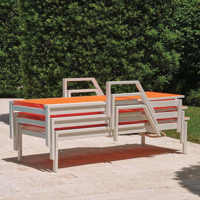 Kendall Sling Chaise Set with Arms - TC-KENDALL-SET15