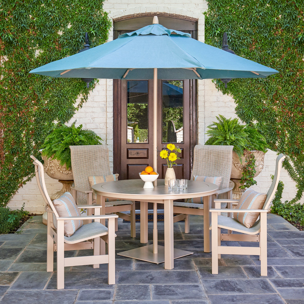 Telescope Casual Leeward Sling Marine Grade Polymer Dining Set - TC-LEEWARD-SET16