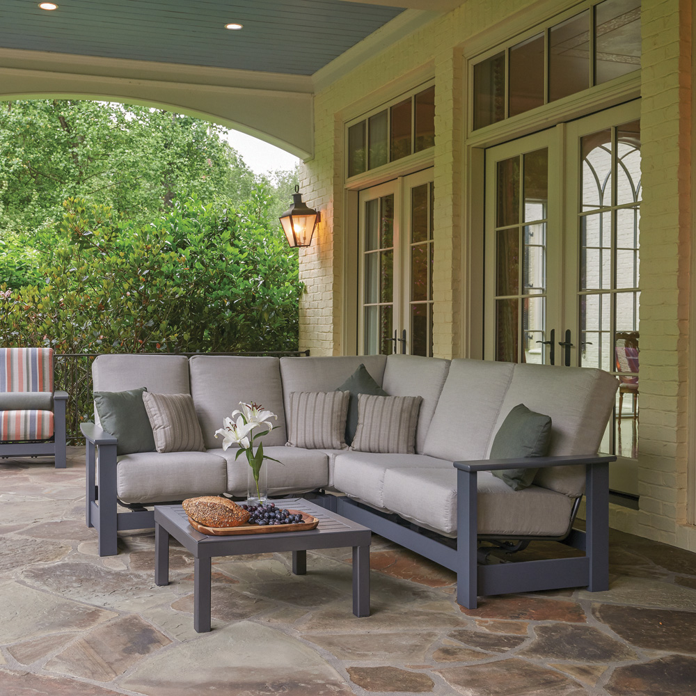 Telescope Casual Leeward MGP Cushion L-Sectional Patio Sofa - TC-LEEWARD-SET12