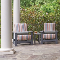 Telescope Casual Leeward Cushion 3-Piece Motion MGP Lounge Chair Patio Set - TC-LEEWARD-SET14