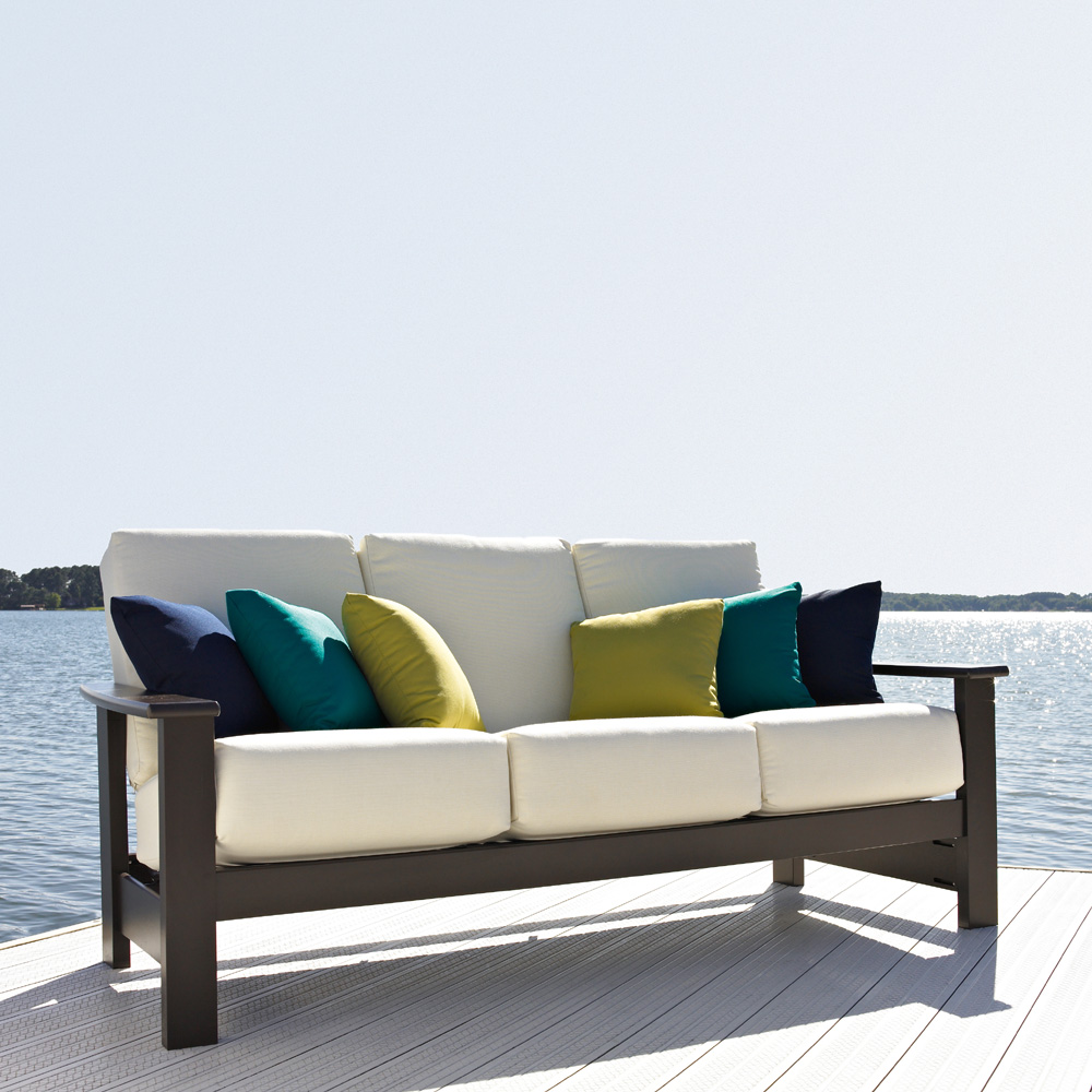 Telescope Casual Leeward Cushion Sofa with Pillows