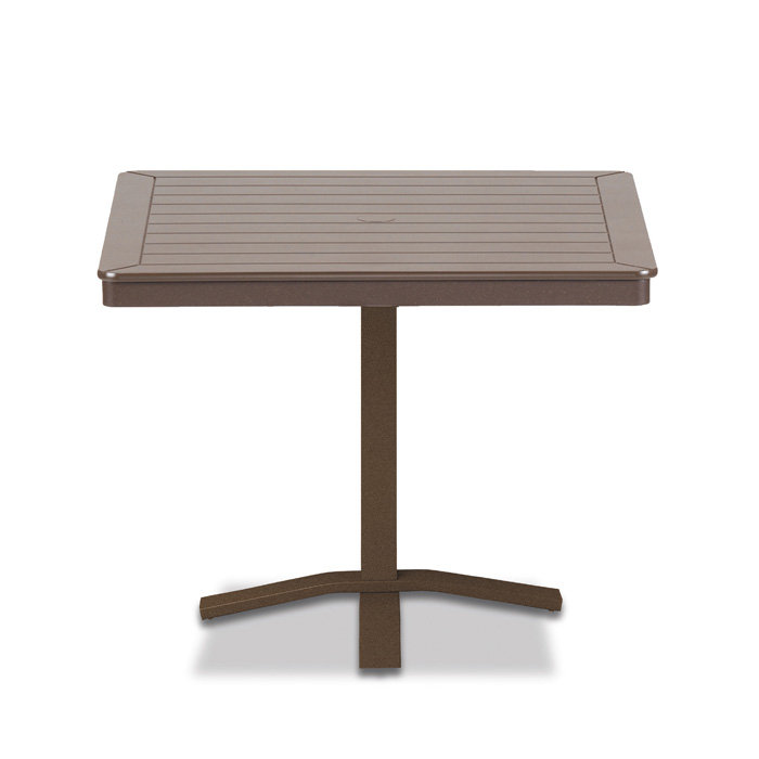 Gardenella Sling Bistro Dining Set with Pedestal Base Table - TC-RELIANCE-SET3
