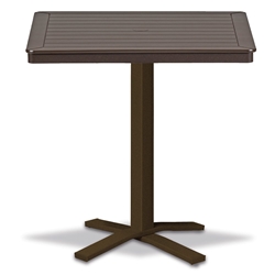 Telescope Casual Marine Grade Polymer 32" Square Bar Table with Pedestal Base - T150-4X20