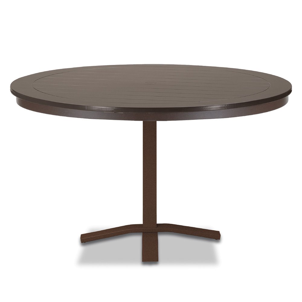 Telescope Casual Marine Grade Polymer 48" Round Dining Table with Pedestal Base - TM80-2X20