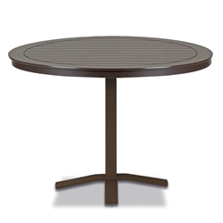 Telescope Casual Marine Grade Polymer 48" Round Balcony Height Table with Pedestal Base - TM80-3X20