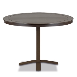 Telescope Casual Marine Grade Polymer 48" Round Balcony Height Table with Pedestal Base - TM80-3X20