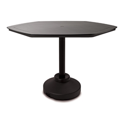 Telescope Casual 62" Hexagon MGP Balcony Table with Weighted Pedestal Base - TP00-3P50
