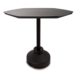 Telescope Casual 62" Hexagon MGP Bar Table with Weighted Pedestal Base - TP00-4P50