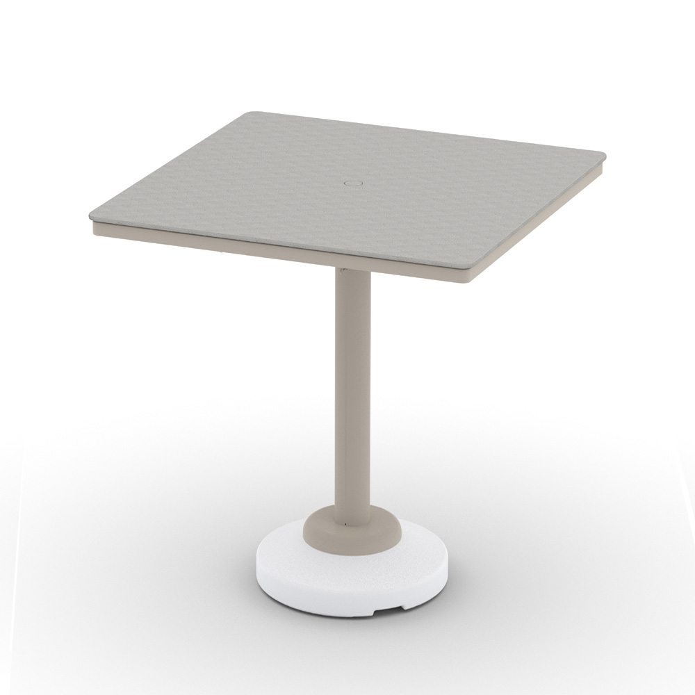 Telescope Casual Origins 42" Square Bar Table with 80 lb Pedestal Base - CP40-4P20