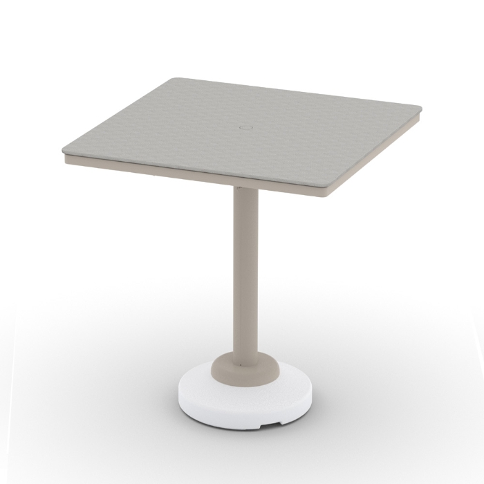 Telescope Casual Origins 42" Square Bar Table with 80 lb Pedestal Base - CP40-4P20