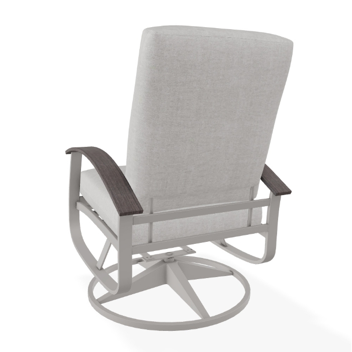 Telescope Casual Belle Isle Swivel Rocker Back Detail with Charter Silk fabric