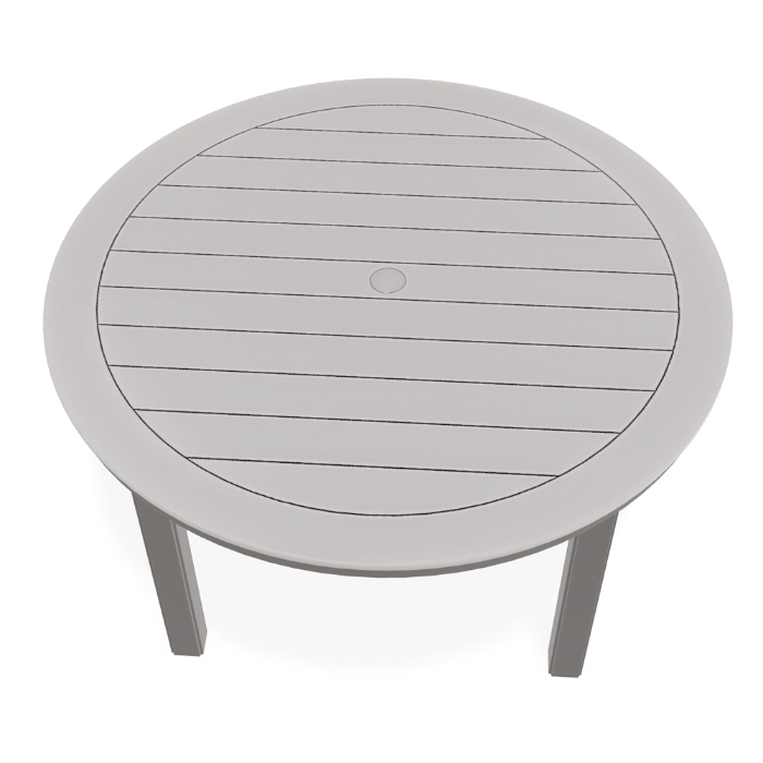 MGP 54" Round Dining Table in Warm Grey