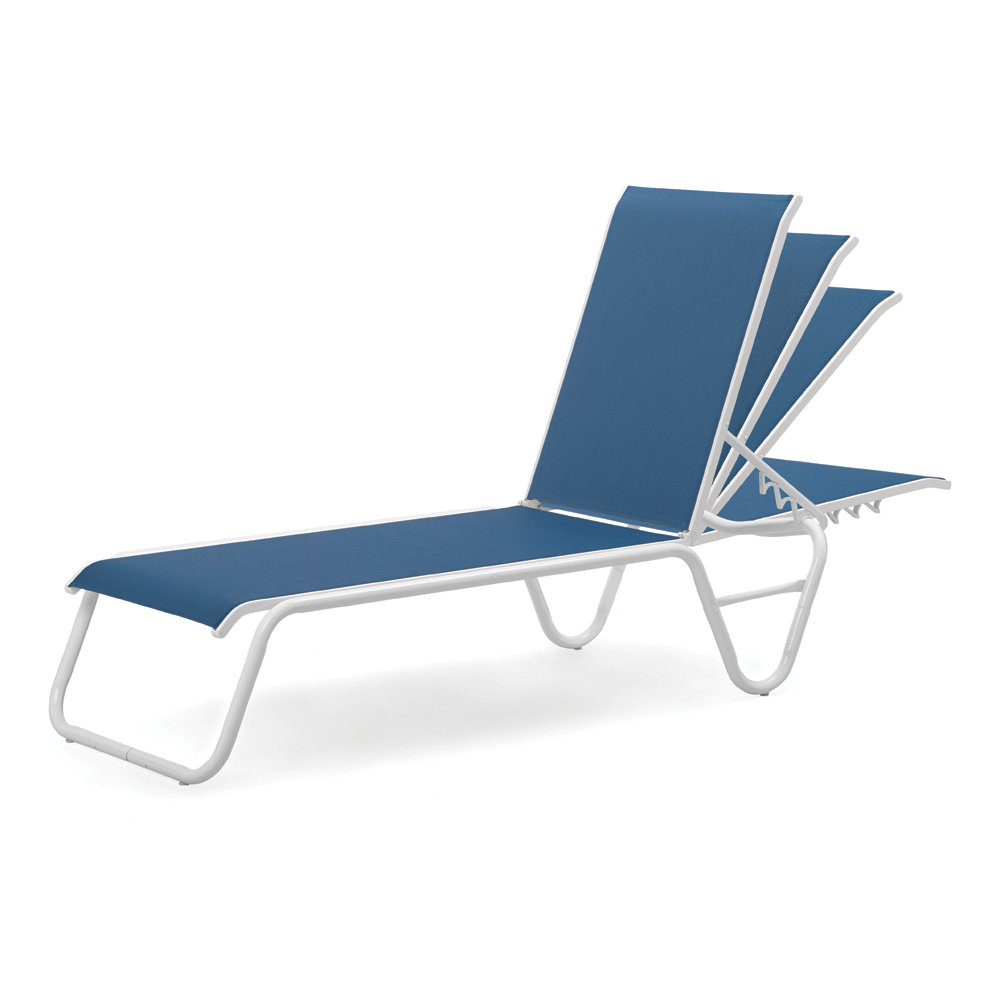 Rust proof aluminum adjustable back chaise