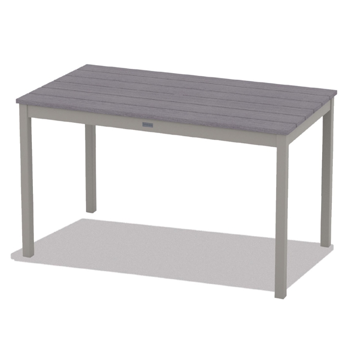 Telescope Casual 64" x 36" Rectangle Rustic Polymer Balcony Table - TM30R-6M00