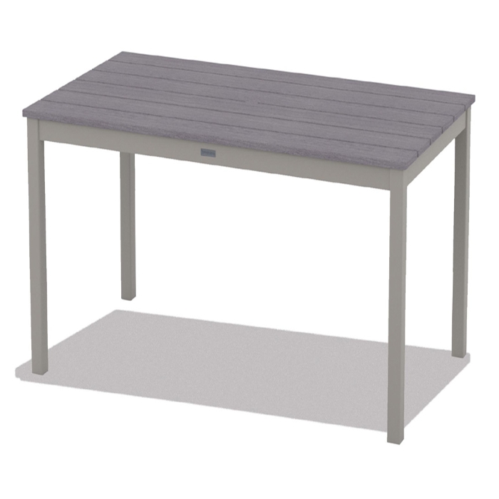 Telescope Casual 64" x 36" Rectangle Rustic Polymer Bar Table - TM30R-7M00
