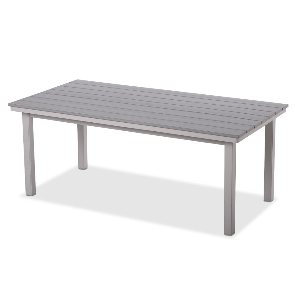 Telescope Casual Rustic Polymer 84" x 42" Rectangle Balcony Height Table - 37"H - TM60-3810