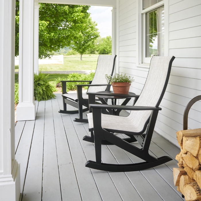 Telescope Casual Wexler MGP Sling Rocking Chair Porch Set - TC-WEXLER-SET12