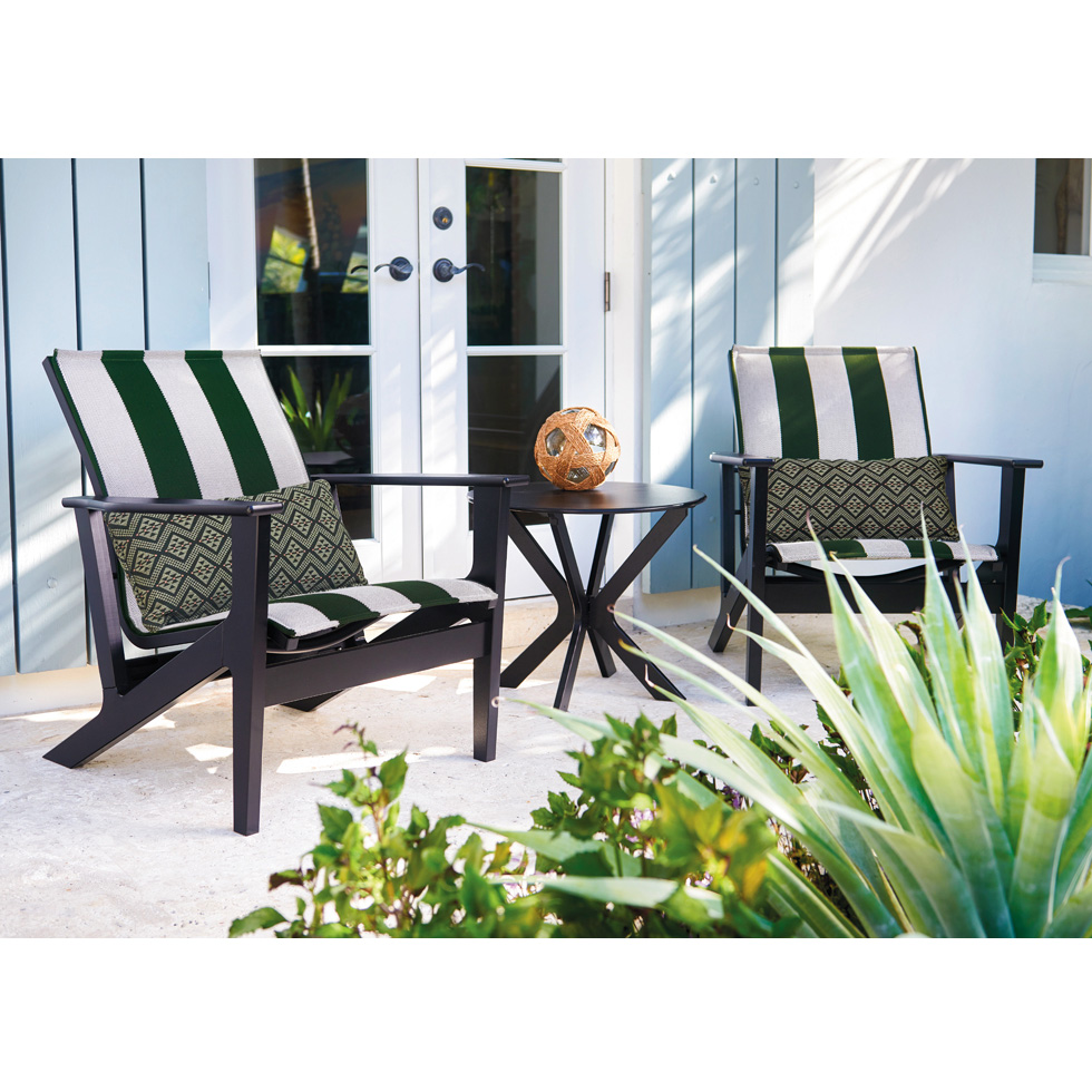 Telescope Casual Wexler MGP Sling Chat Chair Set with Side Table - TC-WEXLER-SET8