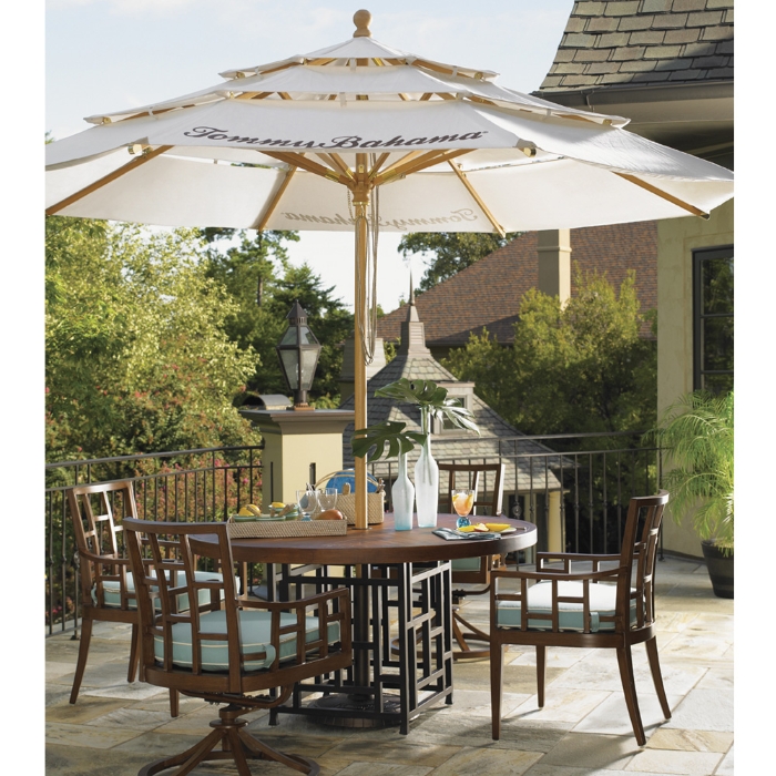 Tommy Bahama wooden umbrella