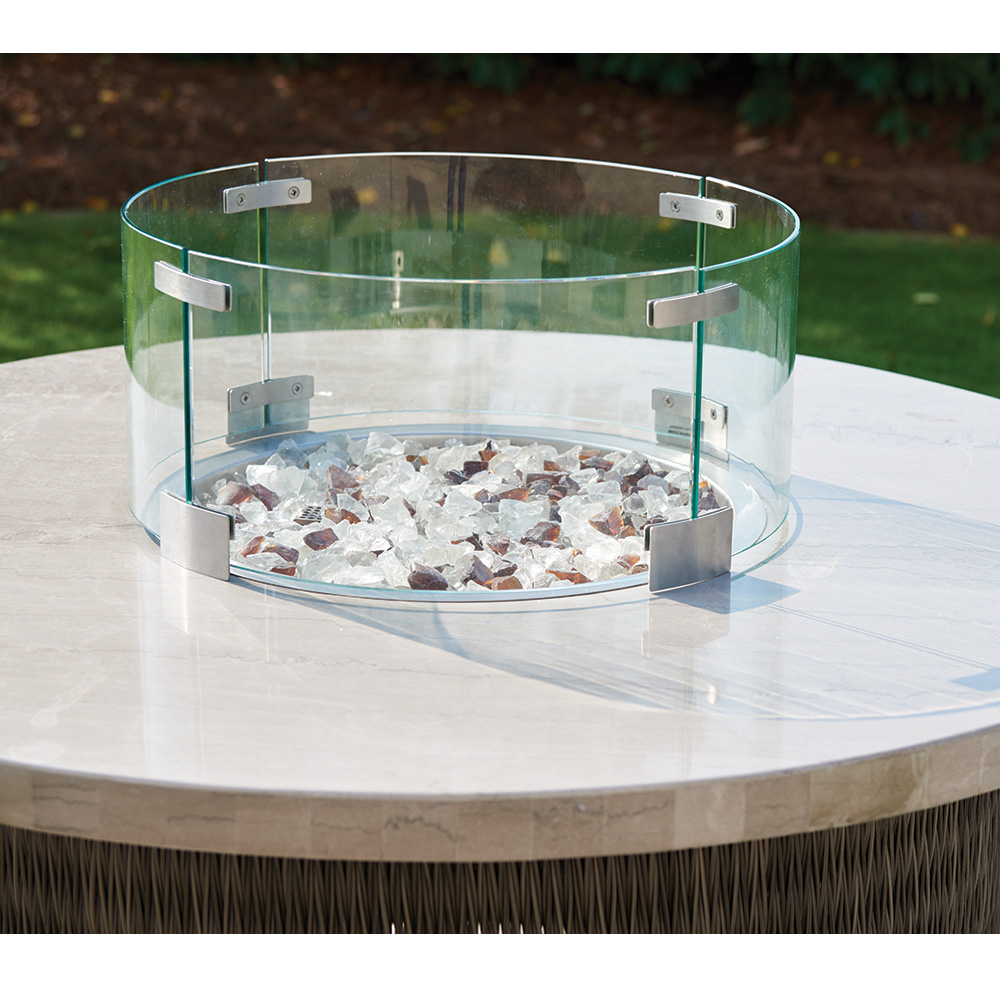 Tommy Bahama 23" Round Glass Flame Guard - 3100-93FPS