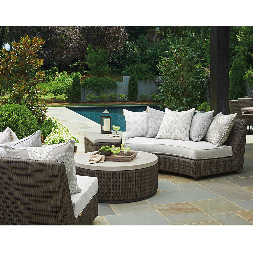 wicker outdoor sofa
