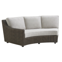 Tommy Bahama Cypress Point LAF Curved Sofa with Boxed Cushions - 3900-82LB