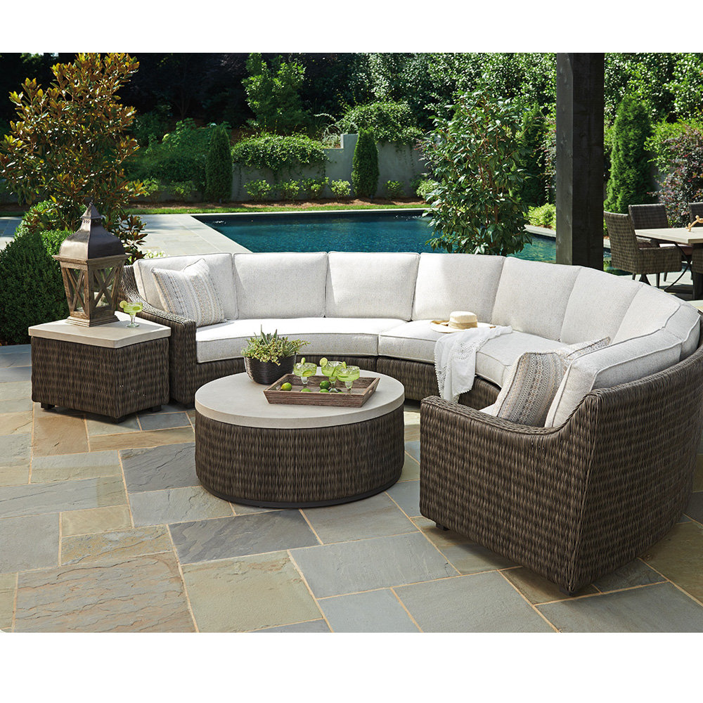 wicker outdoor sectional