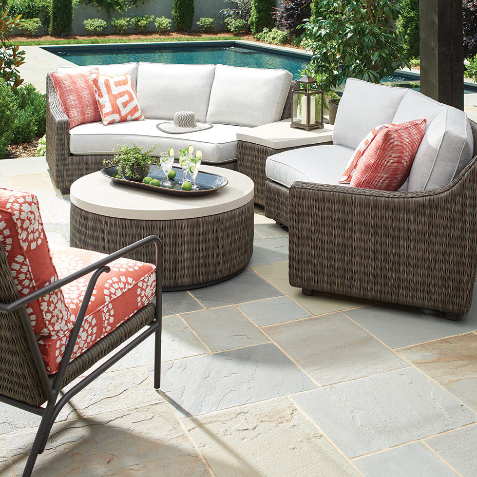 wicker outdoor sofa