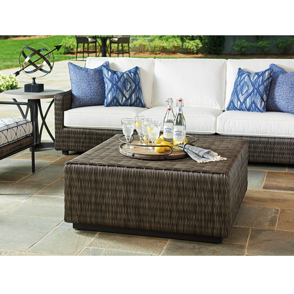 wicker outdoor table