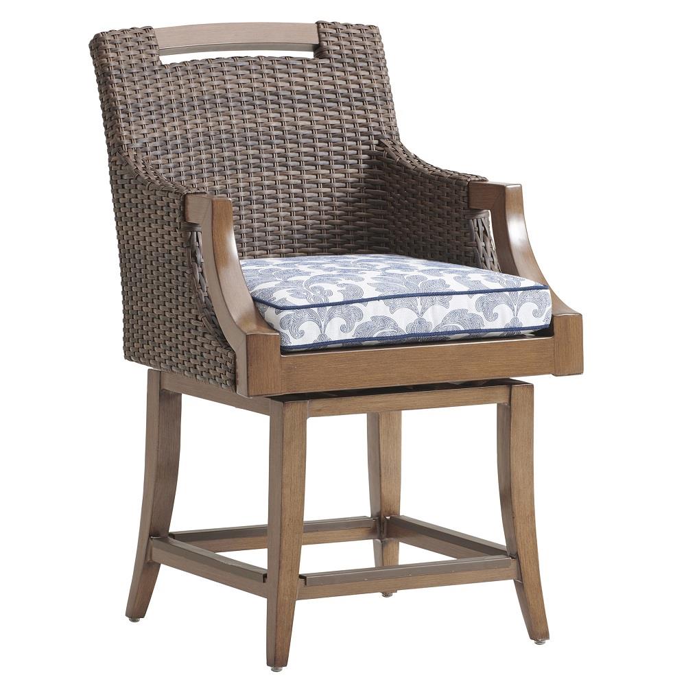 Tommy Bahama Harbor Isle Swivel Counter Stool - 3935-17SW