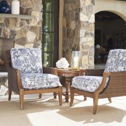 Tommy Bahama Harbor Isle Lounge Chair and Side Table Patio Set - TB-HARBORISLE-SET6