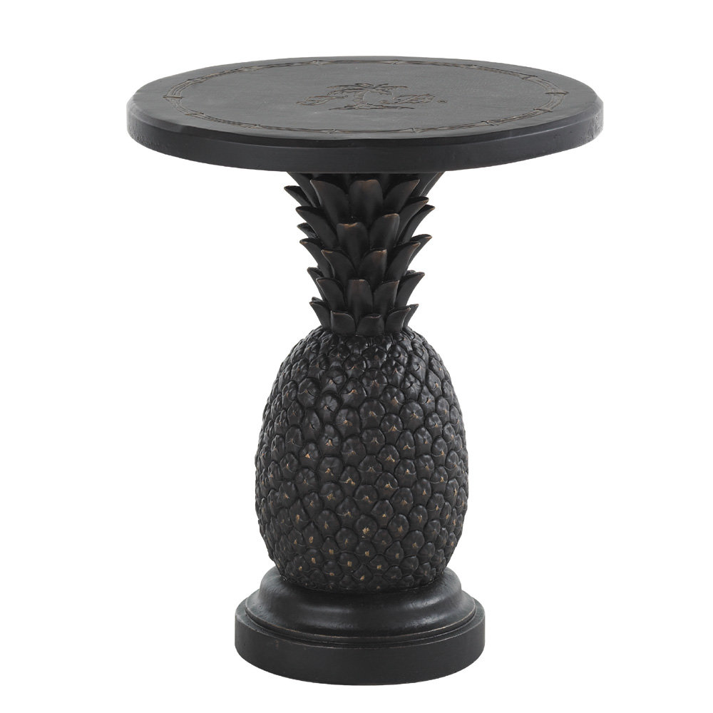 tropical aluminum side table